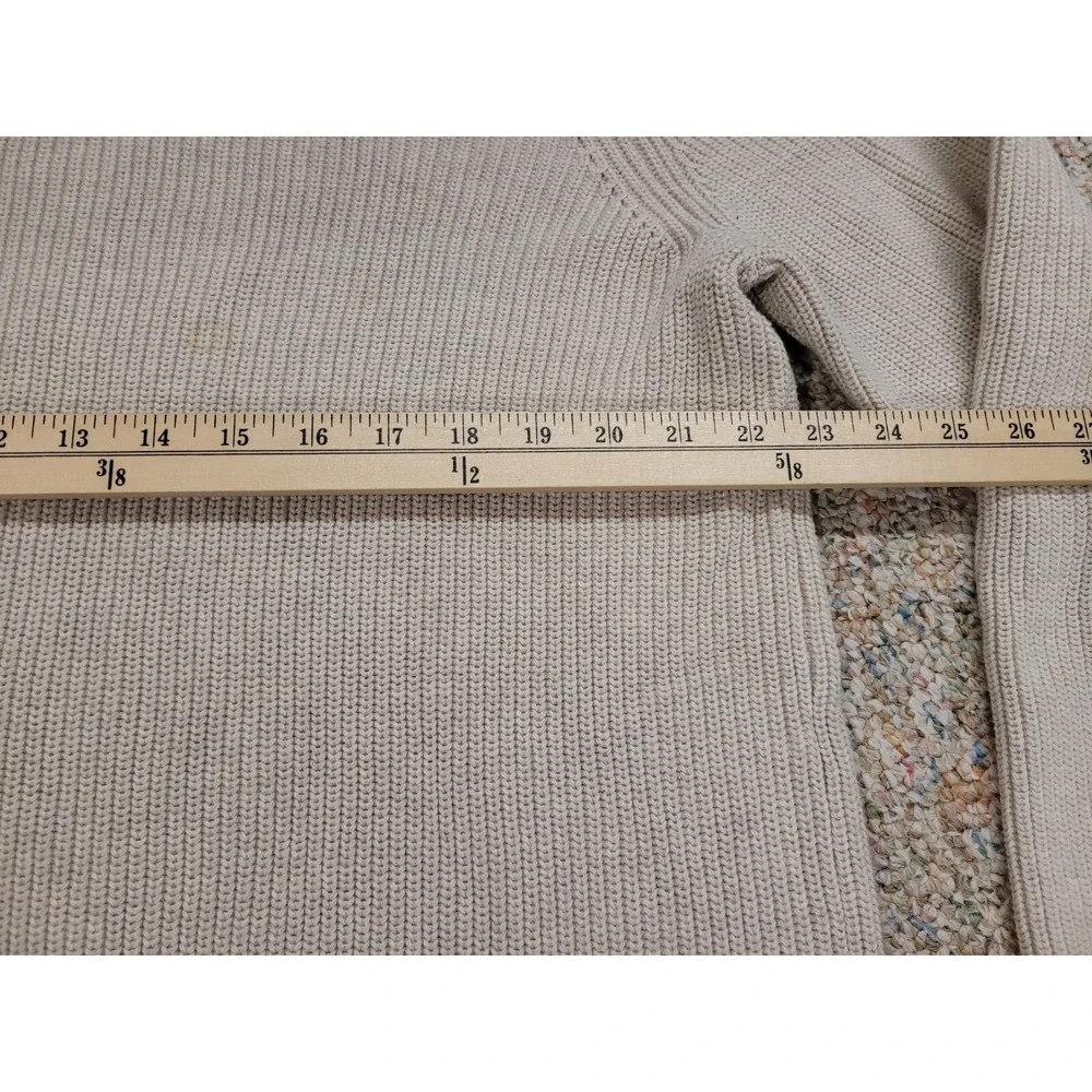 Gap Sweater Mens XL Beige Crewneck Pullover Knit Fisherman‎ Outdoors Hiking Camp